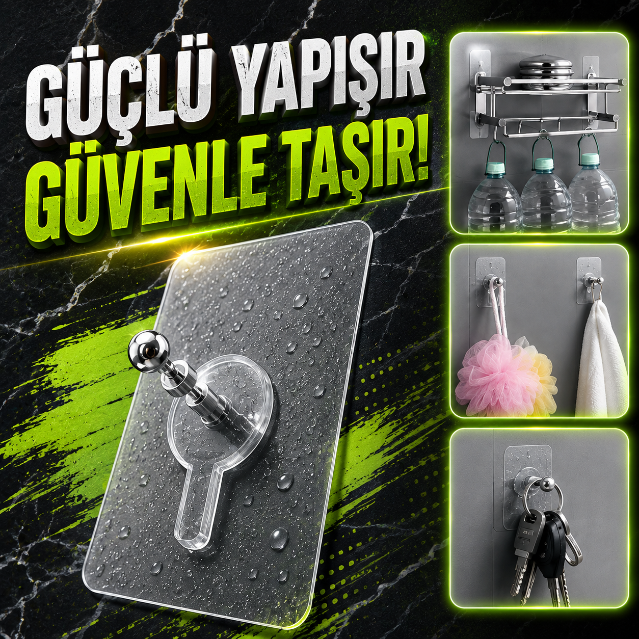 (1 PAKET ) VİDALI TUTACAK (4 ADET)