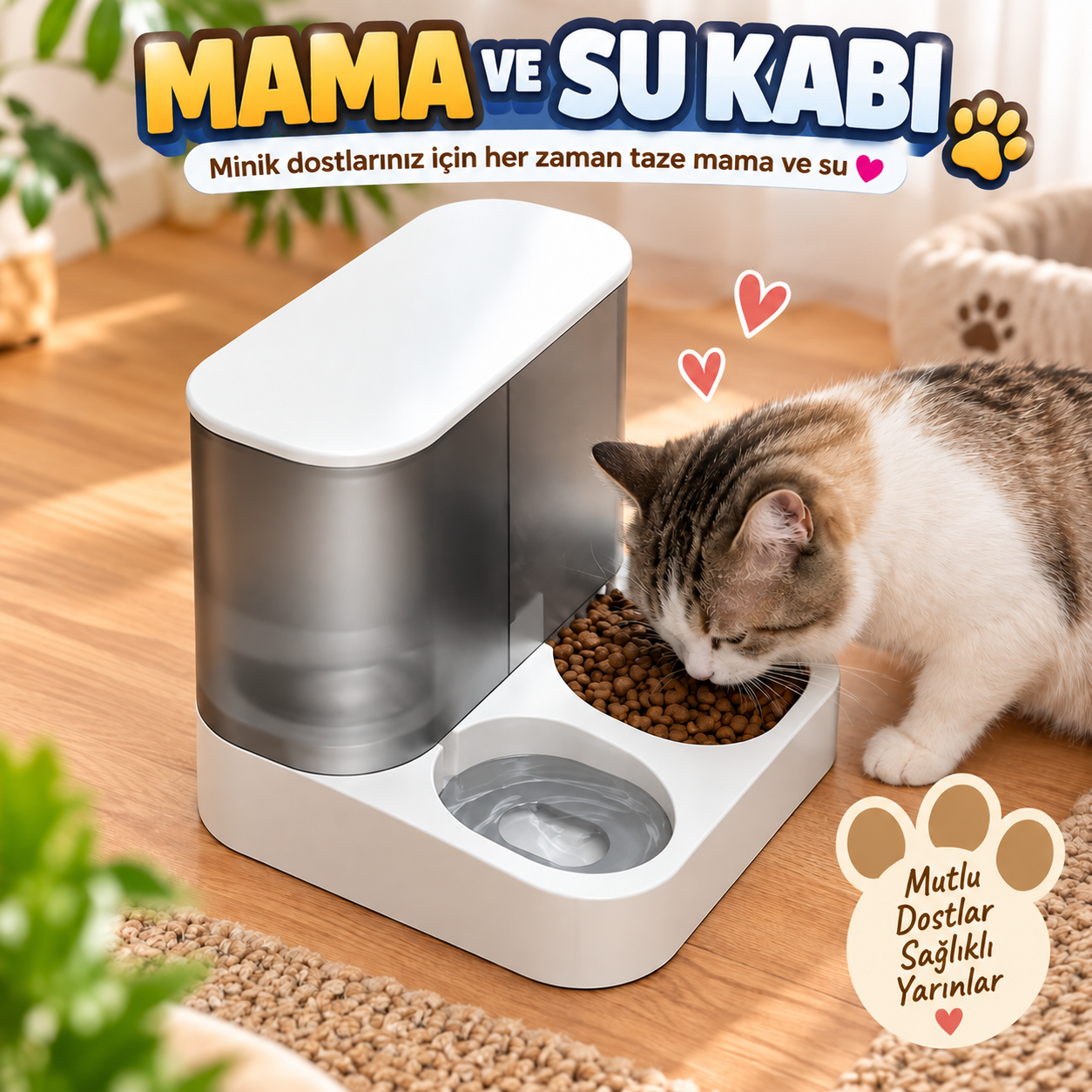 1 ADET MAMA VE SU KABI