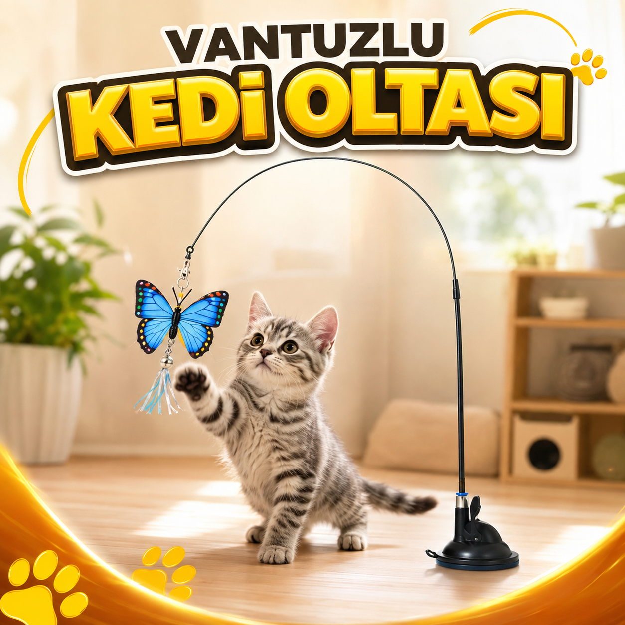 1 ADET VANTUZLU KEDİ OLTASI