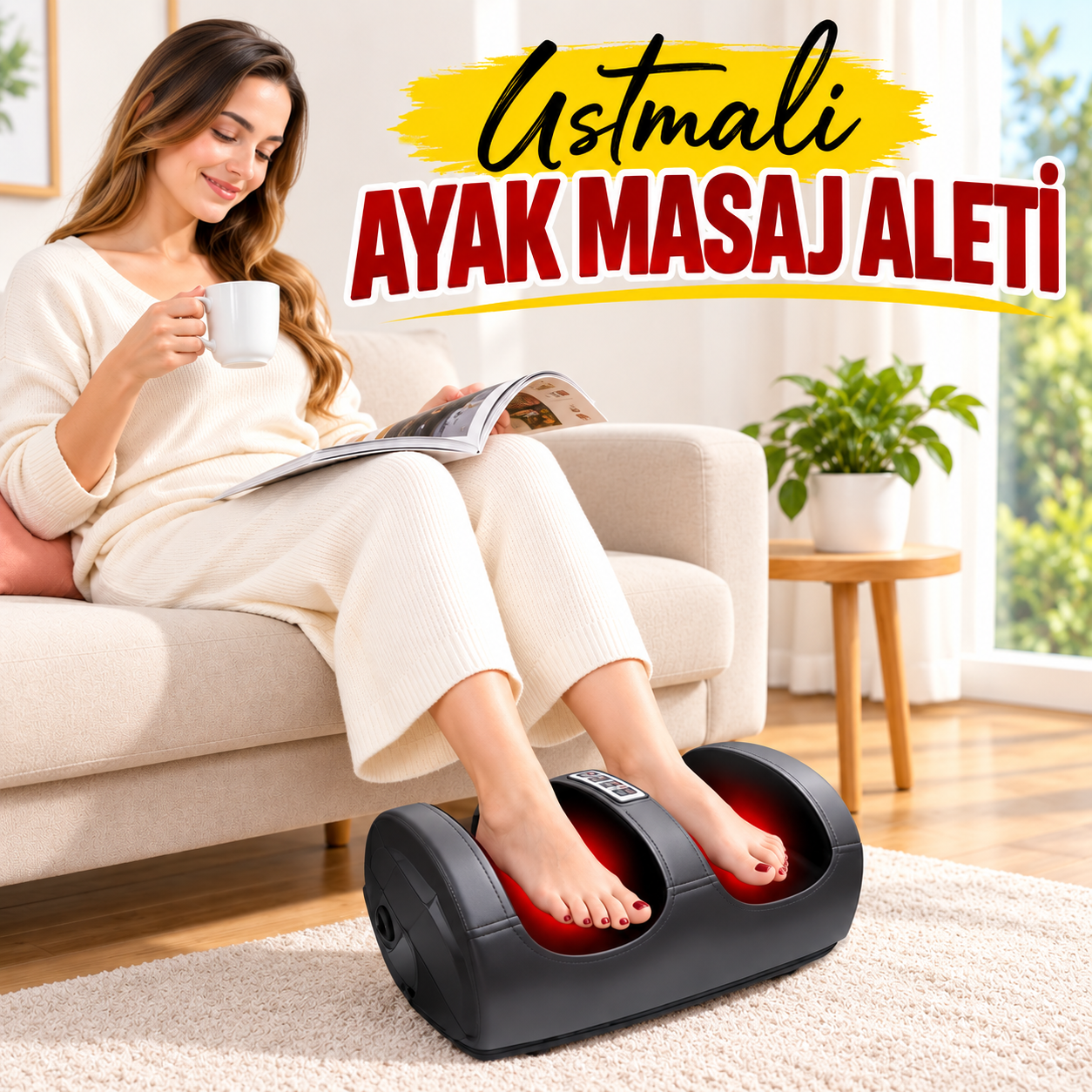 1 ADET ISITMALI AYAK MASAJ ALETİ