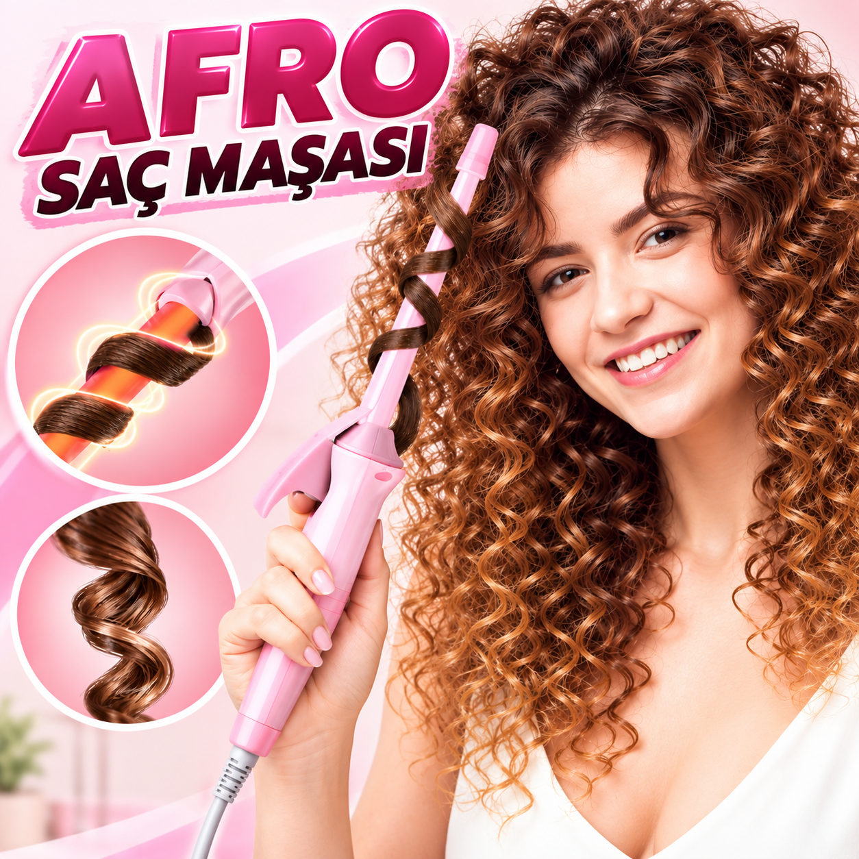 1 ADET PROFESYONEL AFRO SAÇ MAŞASI